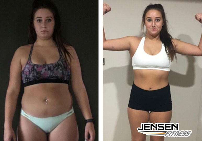 Winner of the Fall Transformation Challenge Courtney lost 27 pounds 24 inches in only 8 weeks!